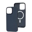 Чехол для iPhone 14 Pro Max Carbon Case with MagSafe Blue