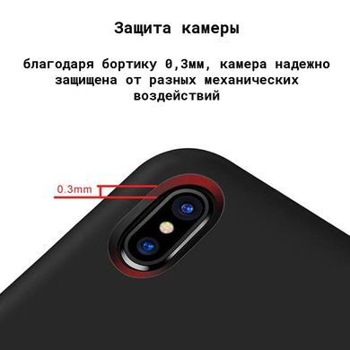 Чехол silicone case for iPhone 7/8 с микрофиброй и закрытым низом Spearmint / Бирюзовый