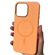 Чехол для iPhone 15 Pro Original Liquid Silicone Case with MagSafe Orange sorbet