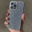 Чехол с блестками, стразами для iPhone 14 Pro Max Galaxy case Silver