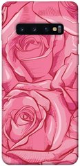 Чехол для Samsung Galaxy S10 PandaPrint Розы карандашом цветы