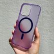 Чехол для iPhone 14 Pro Max Matt Clear Case ультратонкий, не желтеет Purple