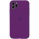 Чехол для Apple iPhone 11 Pro Silicone Full camera / закрытый низ + защита камеры (Фиолетовый / Grape)