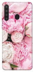 Чехол для Samsung Galaxy A21 PandaPrint Пионы цветы