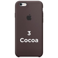 Чехол silicone case for iPhone 6/6s Cocoa / коричневый