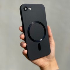 Чохол для iPhone SE 2020 Sapphire Matte with MagSafe + скло на камеру Black