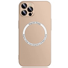Чохол для iPhone 14 Plus Magnetic Design with MagSafe Gold
