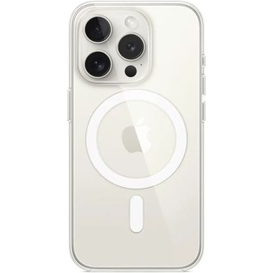 Чохол для Apple iPhone 15 Pro Мах Clear Case MagSafe (АА) Прозорий
