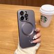 Чохол для iPhone 11 Matte Silicone Sapphire with MagSafe + скло на камеру Space Grey