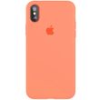 Чехол silicone case for iPhone XS Max с микрофиброй и закрытым низом Flamingo