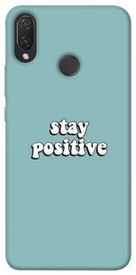 Чохол для Huawei P Smart + (nova 3i) PandaPrint Stay positive написи