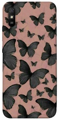 Чехол для Xiaomi Redmi 9A PandaPrint Порхающие бабочки паттерн