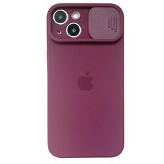Чохол для iPhone 13 Silicone with Logo hide camera + шторка на камеру Violet