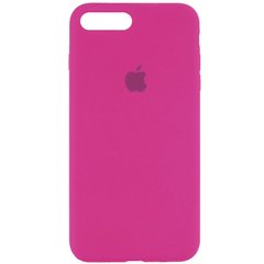 Чохол для Apple iPhone 7 plus / 8 plus Silicone Case Full з мікрофіброю і закритим низом (5.5 "") Малиновий / Dragon Fruit