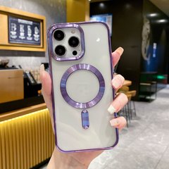 Чехол для iPhone 14 Open Shining With MagSafe Purple