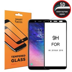 5D скло для Samsung Galaxy A6 2018 / J6 2018 Premium Smart Boss ™ Чорне