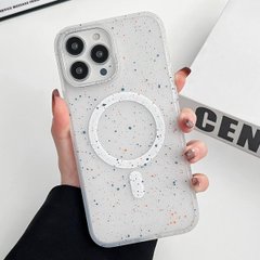 Чехол для iPhone 12 Pro Max Splattered with MagSafe White