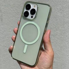 Чехол для iPhone 13 Pro Clear Case ультратонкий, не желтеет Green