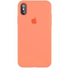 Чехол silicone case for iPhone XS Max с микрофиброй и закрытым низом Flamingo