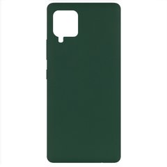 Чехол Silicone Cover Full without Logo (A) для Samsung Galaxy A42 5G (Зеленый / Dark green)