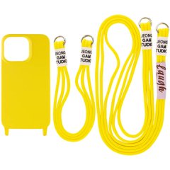 Чехол TPU two straps California для Apple iPhone 11 (6.1") Желтый