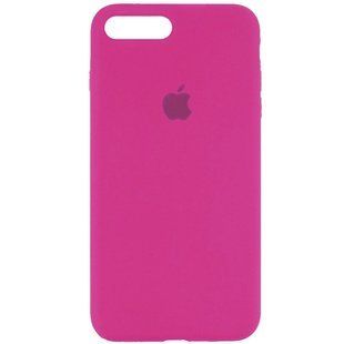 Чехол для Apple iPhone 7 plus / 8 plus Silicone Case Full с микрофиброй и закрытым низом (5.5"") Малиновый / Dragon Fruit