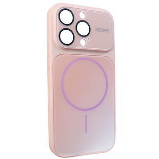 Чехол для iPhone 14 Pro Max Gradient Glass MagSafe Case &ndash; Pink