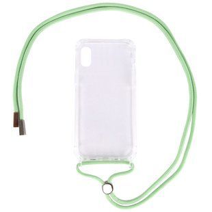 Чехол TPU Crossbody Transparent для Apple iPhone XR (6.1"") Мятный