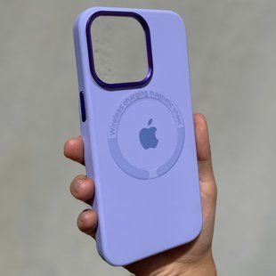 Чехол для iPhone 13 Pro Silicone Case Full (Metal Frame and Buttons) with Magsafe с металлическими кнопками и рамкой Glycine