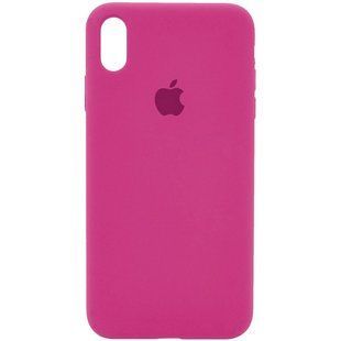 Чехол silicone case for iPhone X/XS с микрофиброй и закрытым низом Dragon Fruit