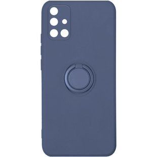 Чехол TPU Candy Ring Full Camera для Samsung Galaxy A71 (Серый / Lavender Gray)