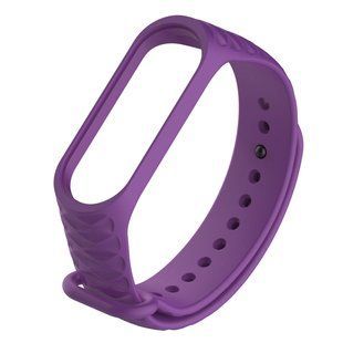 Ремінець Rhomb для Xiaomi Mi Band 3/4 (Фіолетовий)