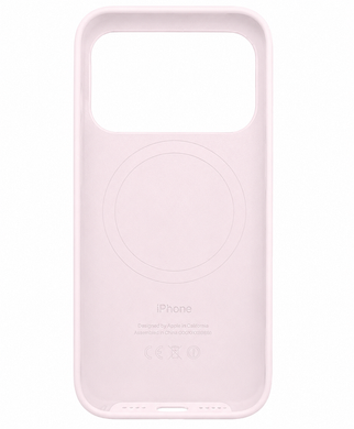 Чохол Silicone case Original 1:1 (AAA) with Magsafe для Apple iPhone 17 Pro Max (Пудровий / Pink Sand)