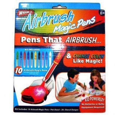 Воздушные фломастеры Airbrush Magic Pens E 018 аэрограф с подставкой