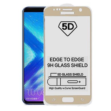 5D стекло для Samsung Galaxy S7 Gold Полный клей / Full Glue Золотое