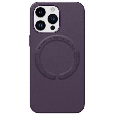 Чехол для iPhone 13 Pro New Leather Case With Magsafe Violet