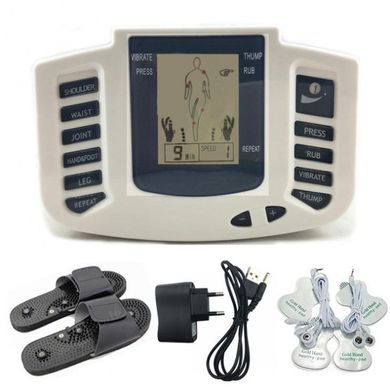 Електронний масажер JR-309 електро міостімулятор для всього тіла (1002452-White-0)