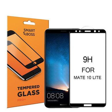 5D скло вигнуті краю для Huawei Mate 10 Lite Black Premium Smart Boss ™ Чорне
