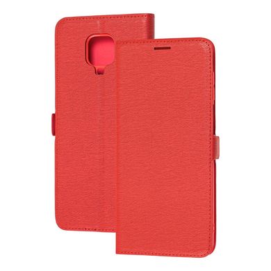 Чохол книжка для Xiaomi Redmi Note 9s / 9 Pro Black magnet червоний