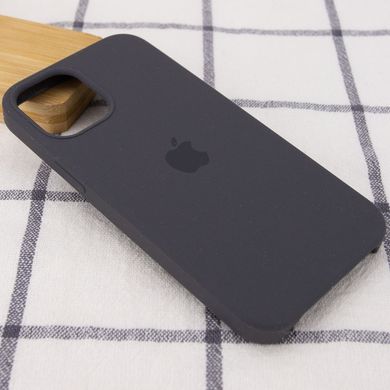 Чехол silicone case for iPhone 12 mini (5.4") (Серый/Dark grey)