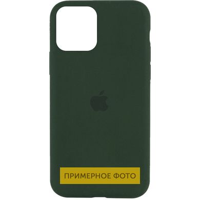 Чехол Silicone Case Full Protective (AA) для Apple iPhone SE (2020) (Зеленый / Cyprus Green)