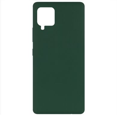 Чехол Silicone Cover Full without Logo (A) для Samsung Galaxy A42 5G (Зеленый / Dark green)