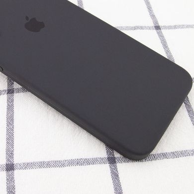 Чохол Для Apple iPhone 7 / 8 / SE (2020) Silicone Full camera закрытый низ + защита камеры (Зелений /Dark Grey) квадратные борты