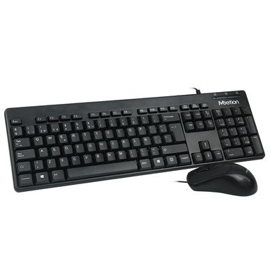 Набір Combo MEETION 2in1 Keyboard/Mouse USB Corded MT-AT100 |RU/EN розкладки| Чорний