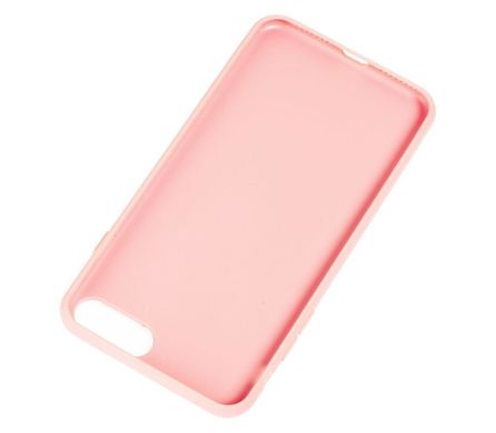 Чехол для iPhone 7 Plus / 8 Plus Leather with metal розовый