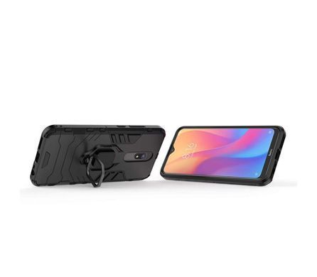 Ударопрочный чехол Transformer Ring for Magnet для Xiaomi Redmi 8 Черный Противоударный, бронированный