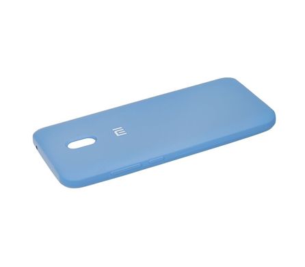Чохол для Xiaomi Redmi 8A Silicone Full світло-блакитний з закритим низом і мікрофіброю
