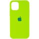 Чохол для Apple iPhone 16 Pro Max Silicone Case Full / закритий низ Салатовий / Neon Green