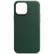 Кожаный чехол Leather Case (AA) with MagSafe для Apple iPhone 14 (6.1"") Military green