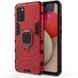 Ударопрочный чехол Transformer Ring for Magnet для Samsung Galaxy A03s Красный / Dante Red